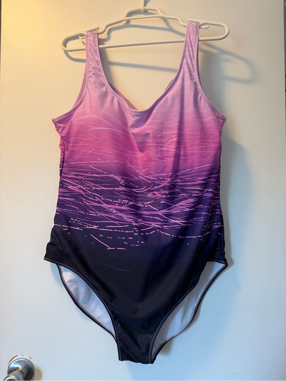 Women’s Gradient Purple One-Piece Swimsuit